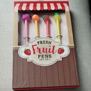 Fresh Fruit Pens Set of 4